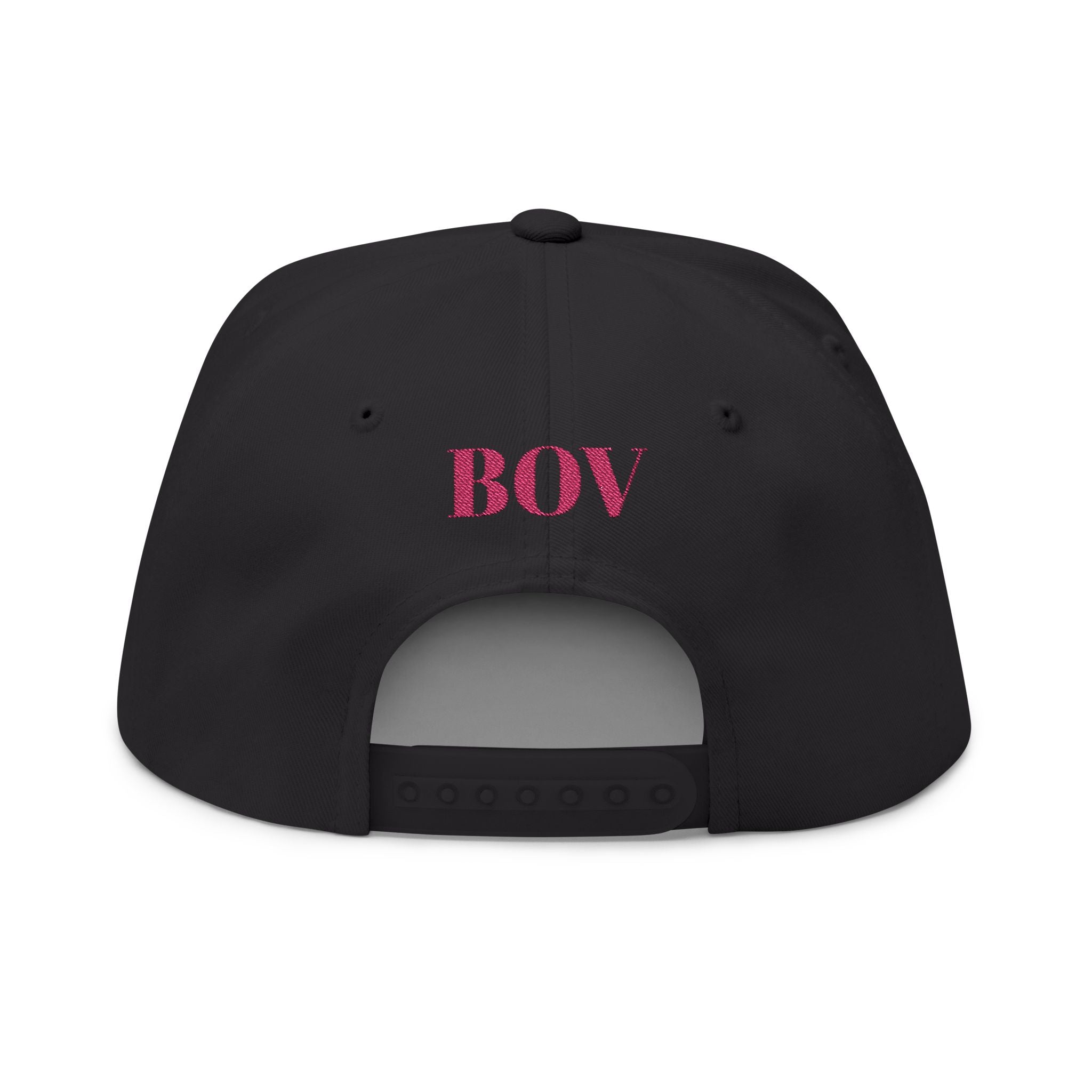 "C.M.B." Flat Bill Cap — Embroidered 'Welcome to Valhalla' Viking Crest Snapback