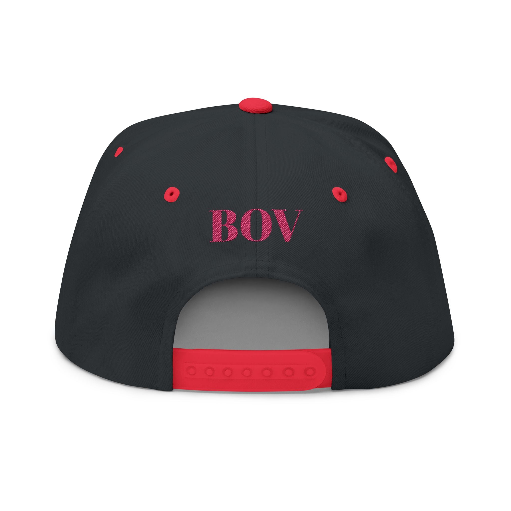 "C.M.B." Flat Bill Cap — Embroidered 'Welcome to Valhalla' Viking Crest Snapback
