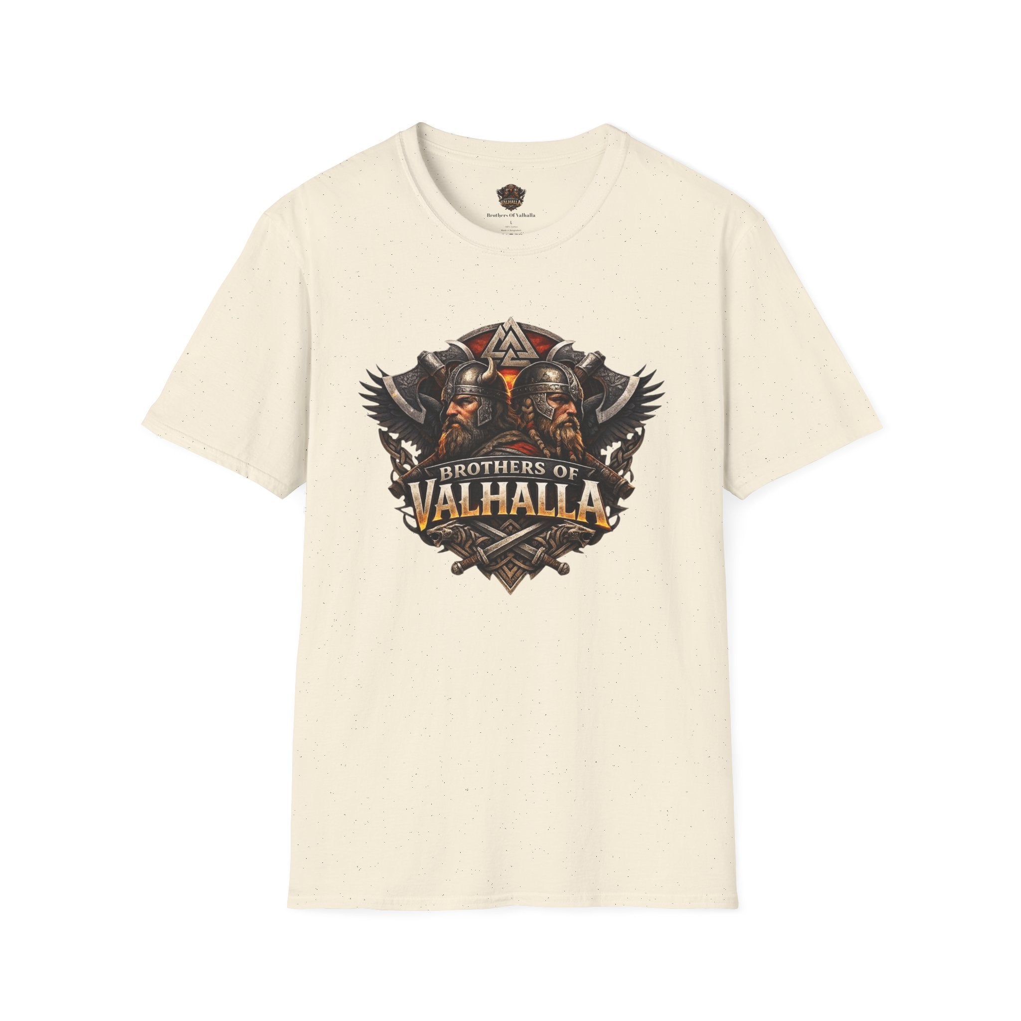 Viking "Brothers of Valhalla" T-Shirt — Norse Warrior Graphic Tee