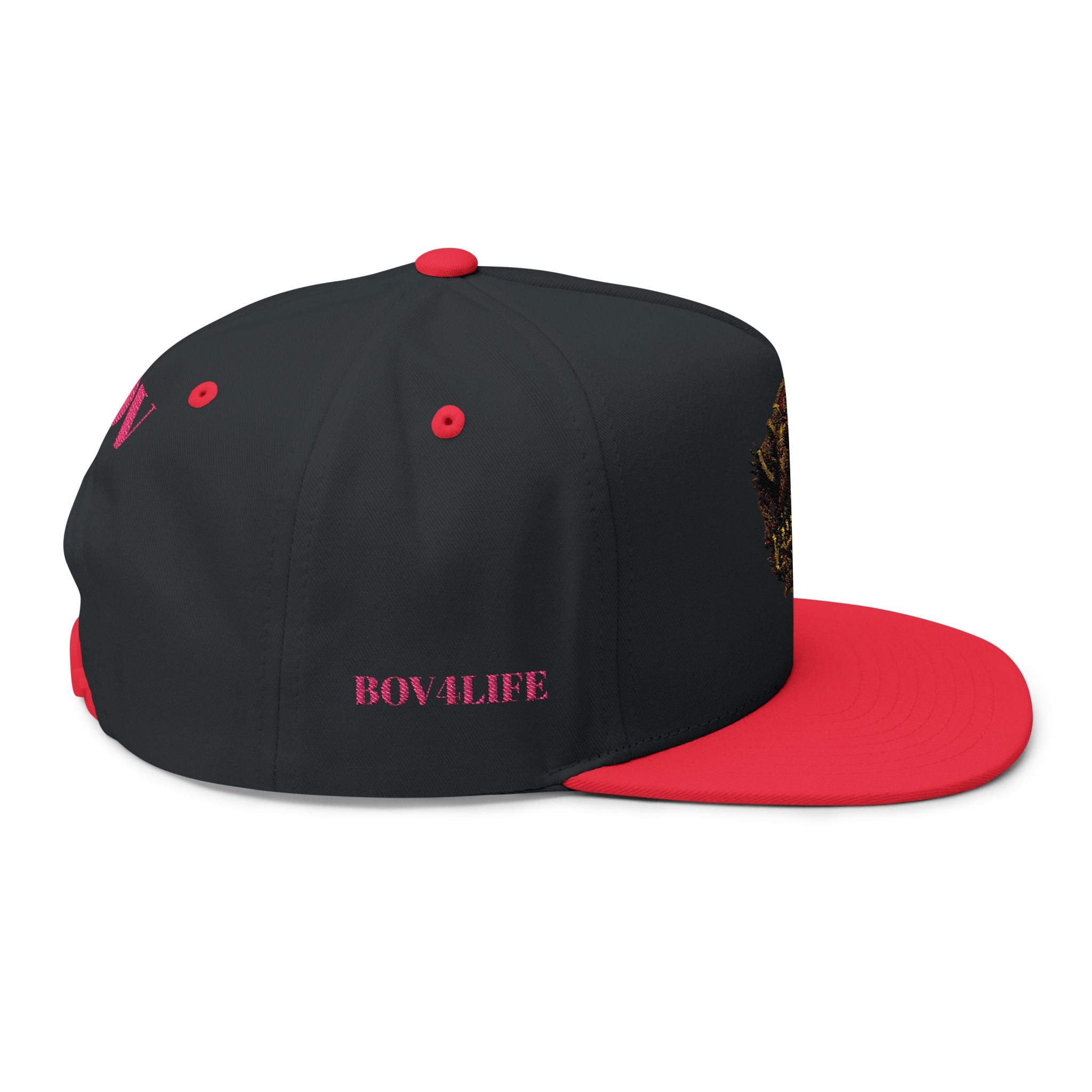 "C.M.B." Flat Bill Cap — Embroidered 'Welcome to Valhalla' Viking Crest Snapback