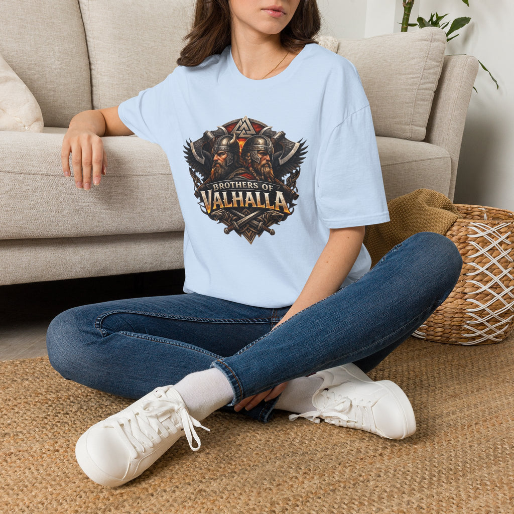 Viking "Brothers of Valhalla" T-Shirt — Norse Warrior Graphic Tee
