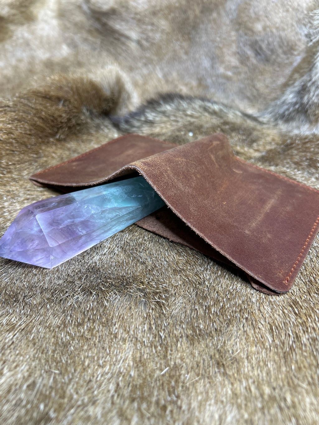 Brothers Of Valhalla - Hand Made Real Brown Leather Bi-Fold Wallet