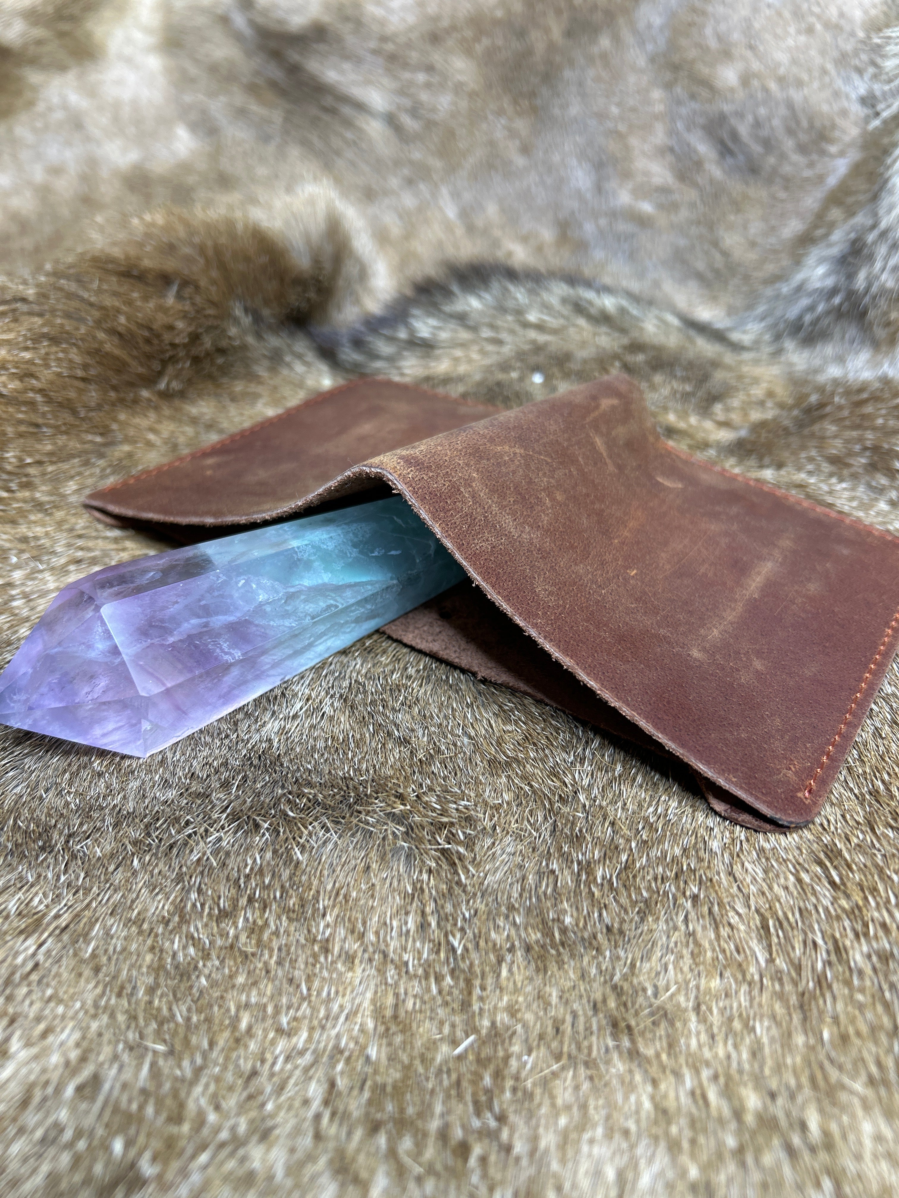 Brothers Of Valhalla - Hand Made Real Brown Leather Bi-Fold Wallet