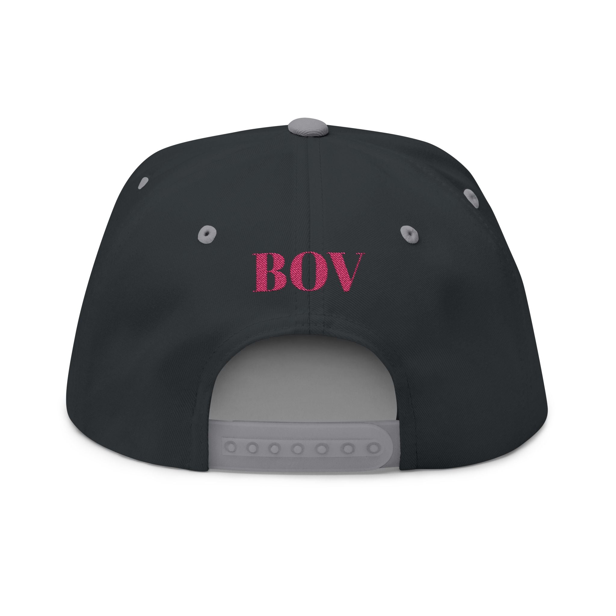 "C.M.B." Flat Bill Cap — Embroidered 'Welcome to Valhalla' Viking Crest Snapback