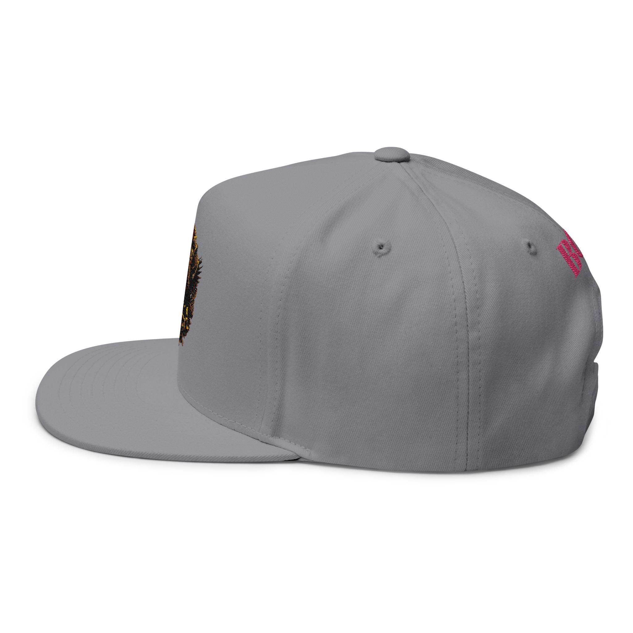 "C.M.B." Flat Bill Cap — Embroidered 'Welcome to Valhalla' Viking Crest Snapback