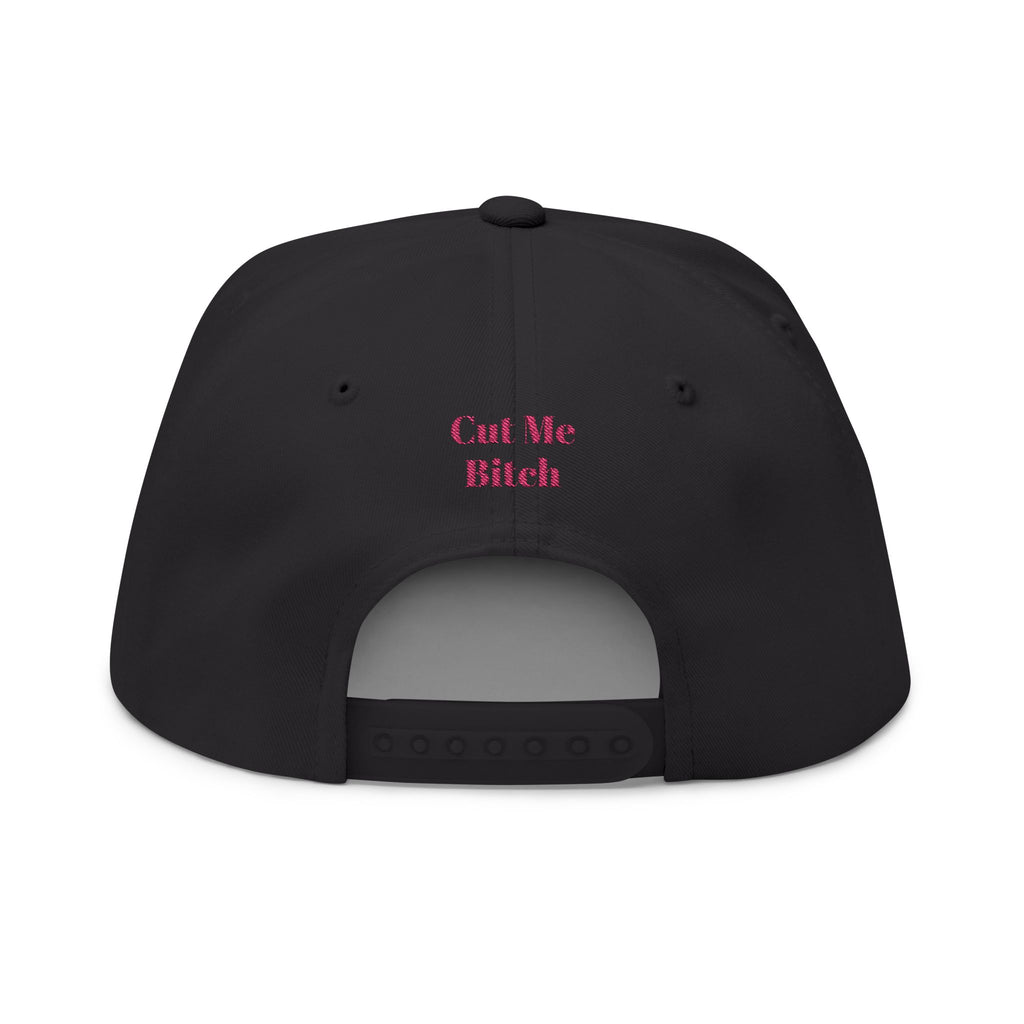 "C.M.B." Flat Bill Cap — Embroidered 'Welcome to Valhalla' Viking Crest Snapback