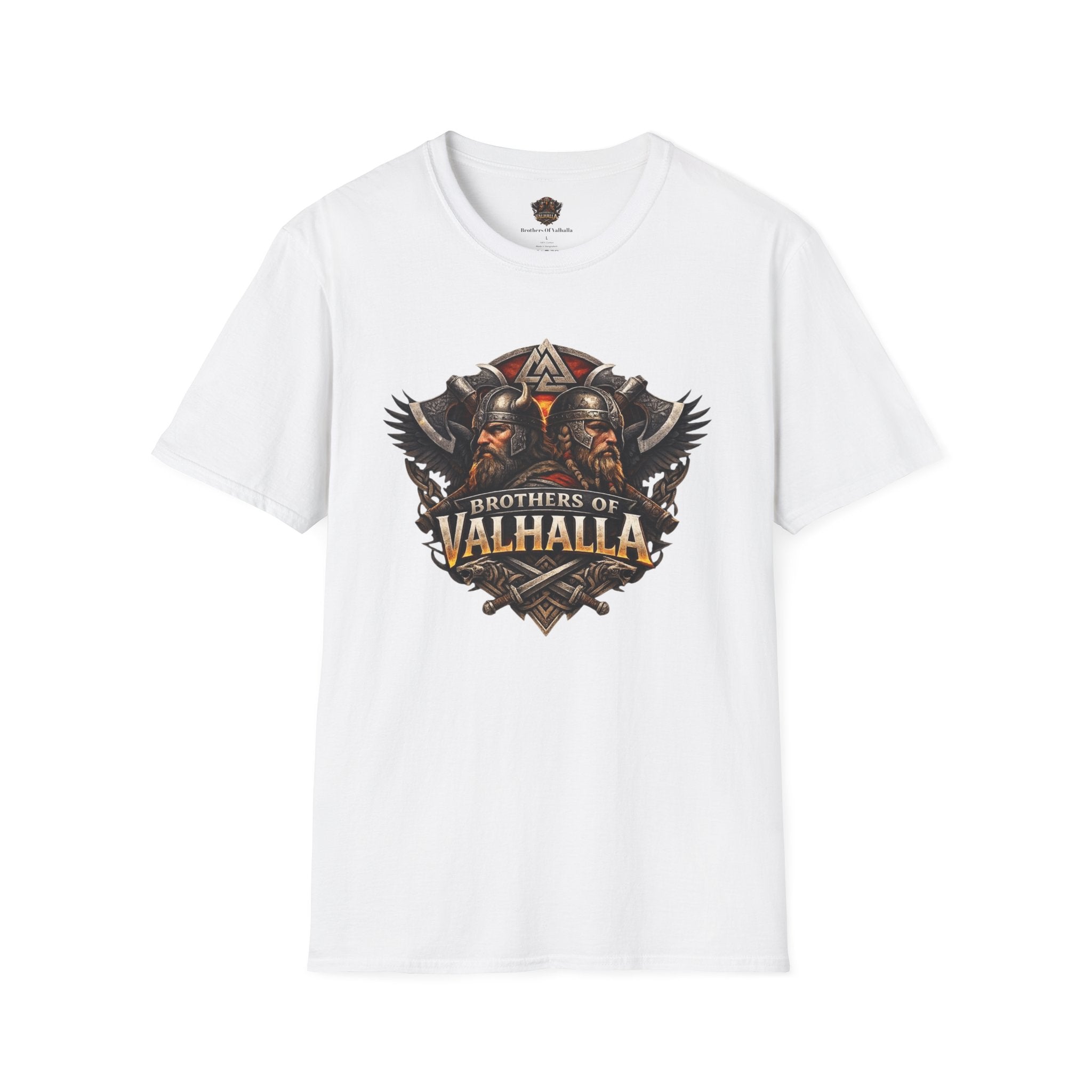 Viking "Brothers of Valhalla" T-Shirt — Norse Warrior Graphic Tee