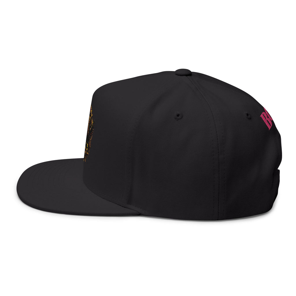 "C.M.B." Flat Bill Cap — Embroidered 'Welcome to Valhalla' Viking Crest Snapback