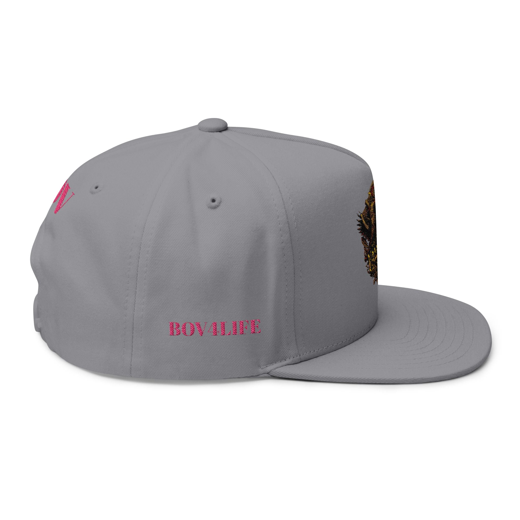 "C.M.B." Flat Bill Cap — Embroidered 'Welcome to Valhalla' Viking Crest Snapback
