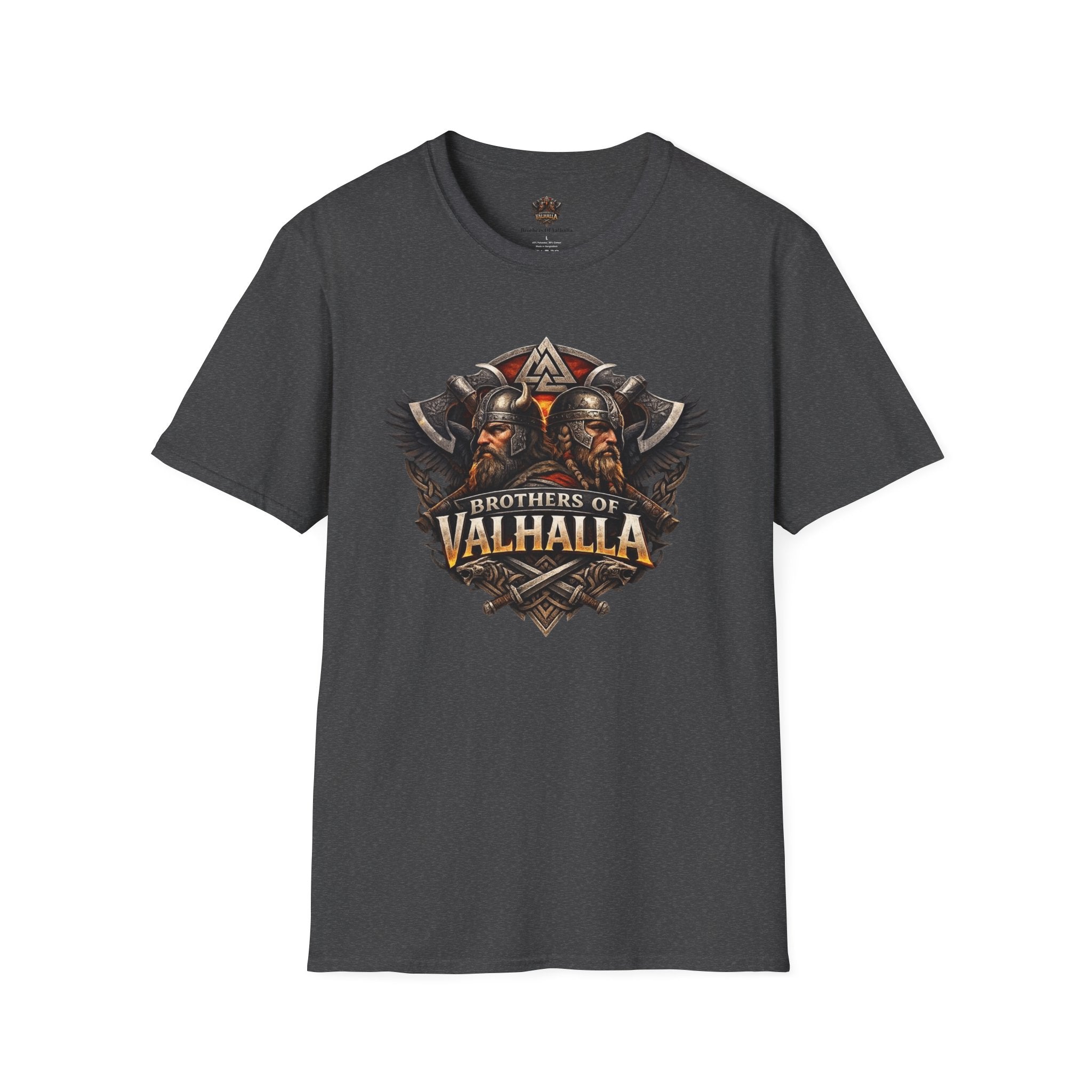 Viking "Brothers of Valhalla" T-Shirt — Norse Warrior Graphic Tee