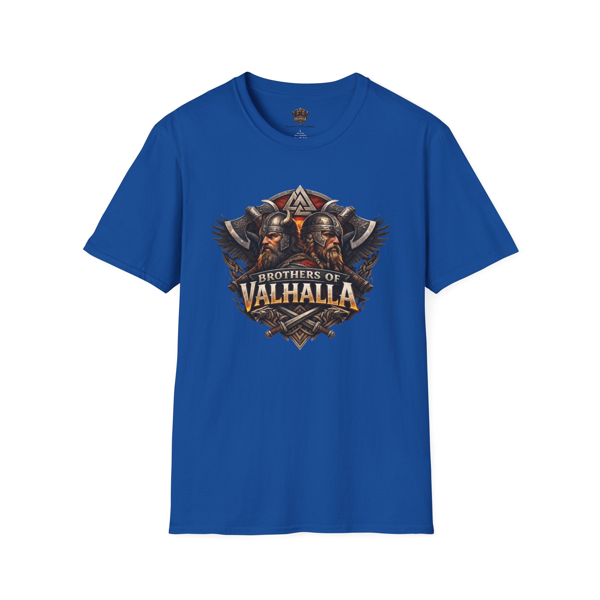 Viking "Brothers of Valhalla" T-Shirt — Norse Warrior Graphic Tee
